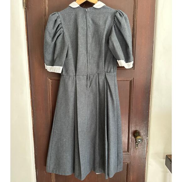 90s Vintage PLEASANT COMPANY | American Girl Samantha Flannel School Dress | 12 - Picture 6 of 11